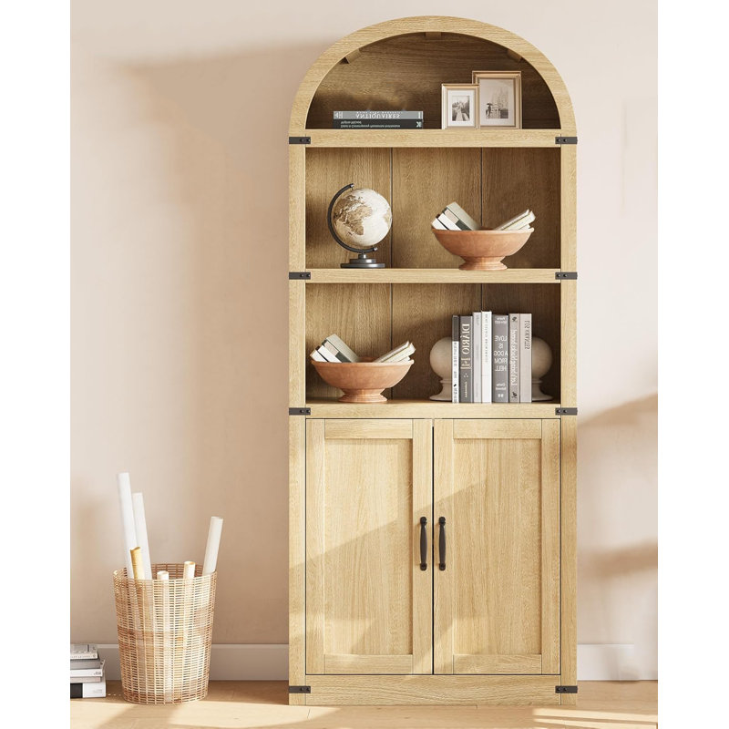 182.1cm H x 76.2cm W Bookcase, Wood