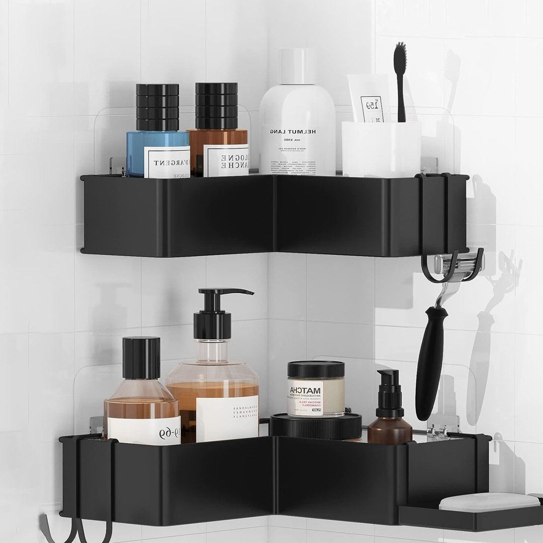 Maliqe Adhesive Stainless Steel Shower Caddy Rebrilliant