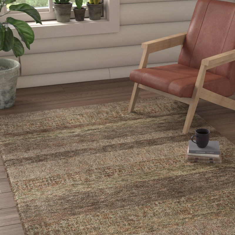 Tapis brun foncé Carli, 5 pi x 7 pi 6 po