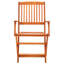 Folding Patio Dining Armchair with Cushion