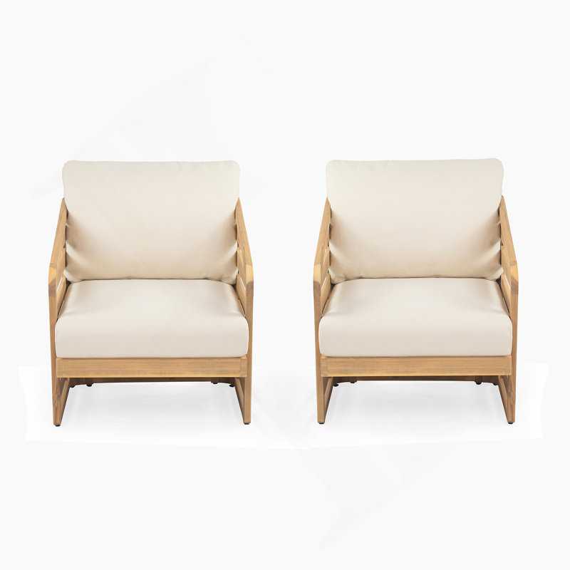 Ensemble de 2 fauteuils club d'extérieur