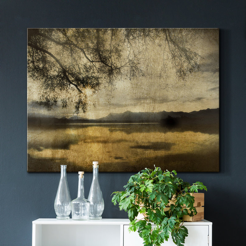 Golden Staffelsee Lake - impression sur toile tendue, H 36 po x l 24 po x P 1 po