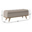 Banc de rangement de 46 po Davina