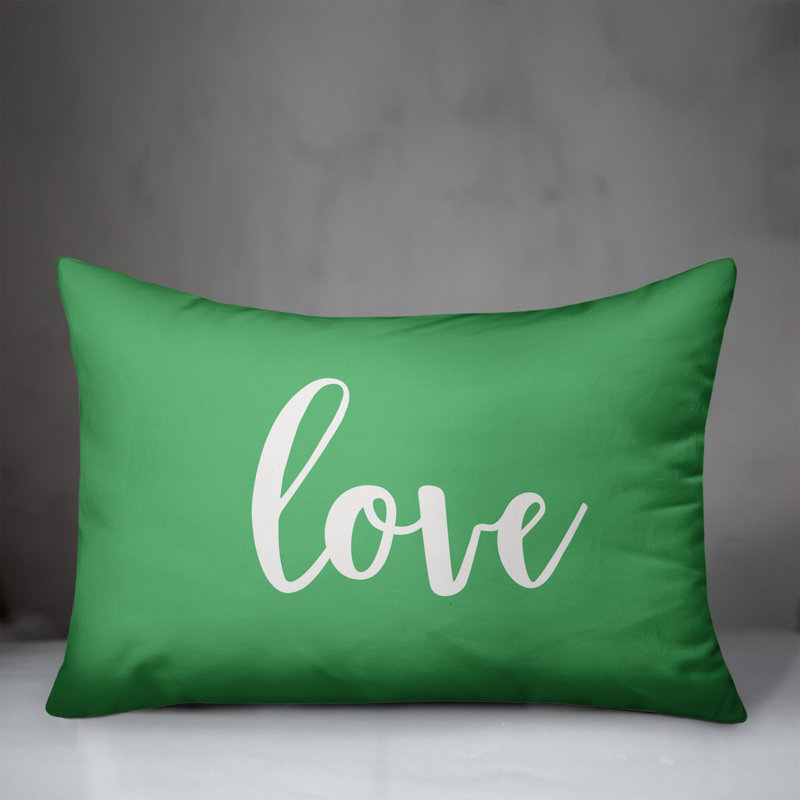  Rectangular Pillow Cover & Insert, Light Green