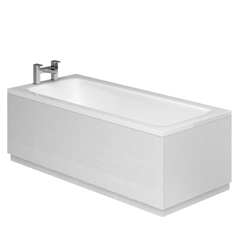Stibbington Textured Bath End Panel, White