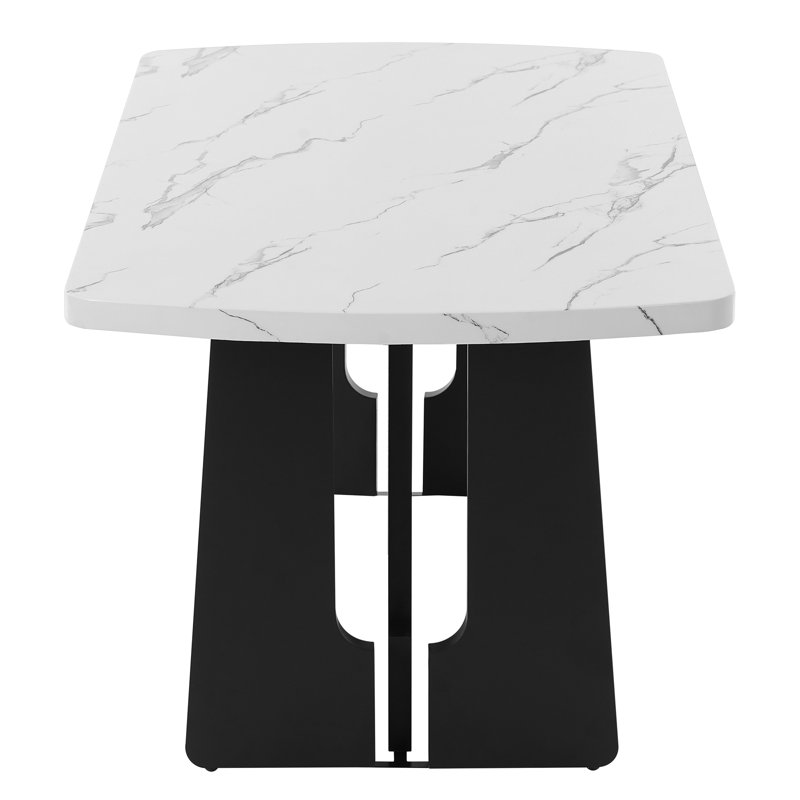 Table de salle à manger Lanaster, Blanc