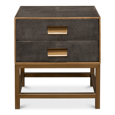 Shagreen 22'' W Solid Wood Nightstand