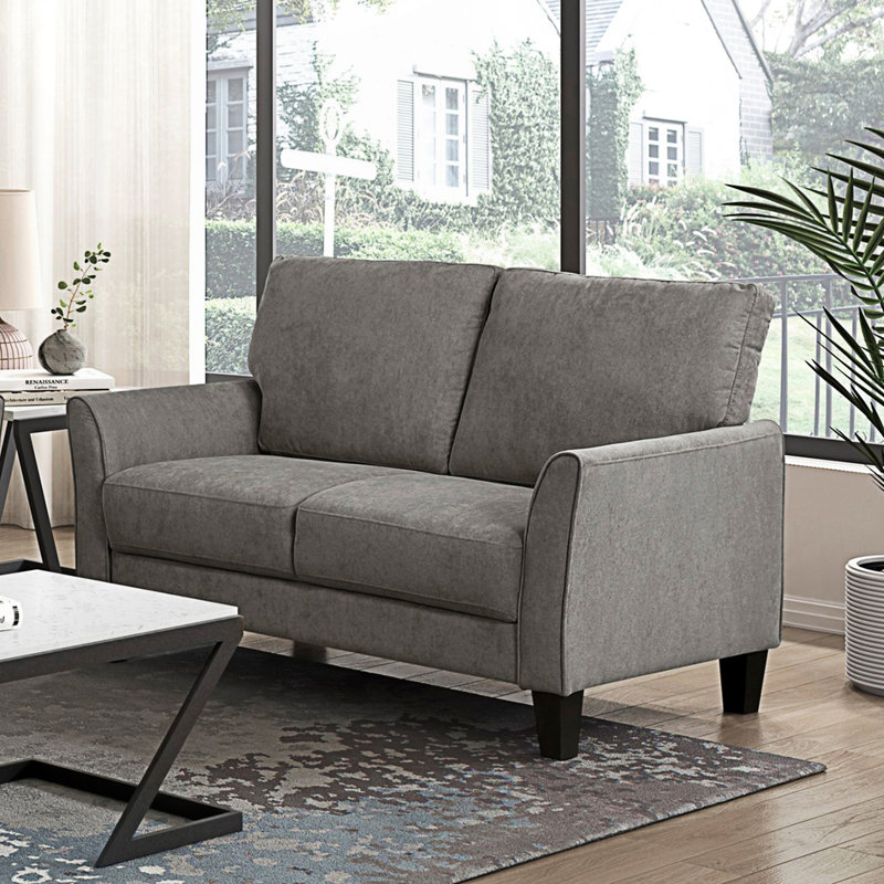 Causeuse 2 places Modern Modern, Gris brun