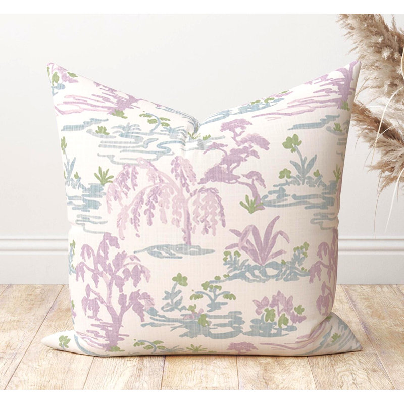 Housse de coussin en coton lavande mauve, Square 19"