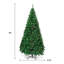 Arbre de Noël vert en PVC avec support en métal-639806806