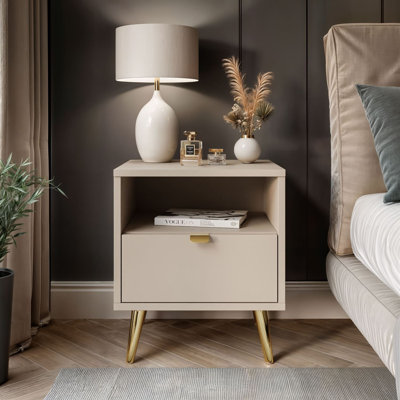 38 cm W Bedside Table