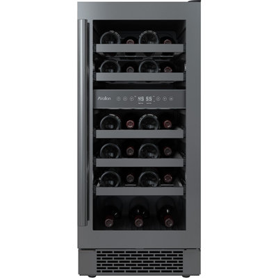 15 Inch Wide 23 Bottle Capacity Dual Zone Wine Cooler with Right Swing Door on Fridge.com