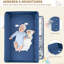 Table à langer portative à hauteur réglable - Station de couches pliable avec roulettes, tiroirs et coussin imperméable - Organisateur mobile de chambre de bébé pour les soins du nouveau-né et du nourrisson - Bleu-126610029