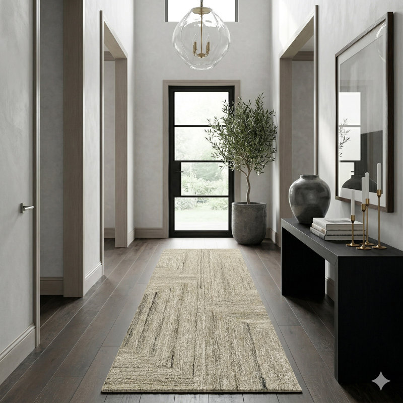 Tapis d'intérieur en laine Bove, 2 pi 6 po x 8 pi