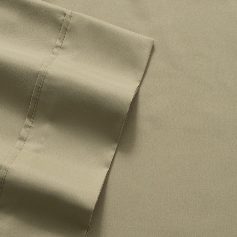 Luxurious Soft Microfiber Sheet Set with Bonus Pillowcases, Sage, Split King Sheet Set with 4 Pillowcases
