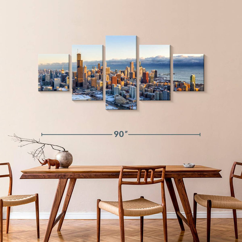Chicago Winter Morning, 42" H x 92" W