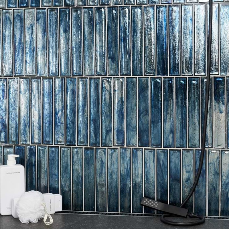 Komorebi 2x12 Brick Polished Glass Subway Tile