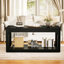 Ensemble de 3 tables basses de salon de style moderne avec beaucoup d'espace de rangement et des bords lisses et arrondis pour une utilisation polyvalente dans n'importe quel espace.-1463582114