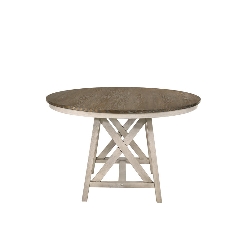 Dariela Round Solid Wood Base Dining Table
