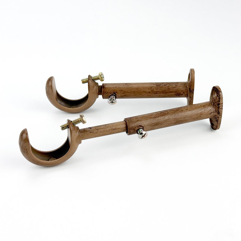 Supports de tringle à rideaux réglables 1,12 po (ensemble de 3), Bronze