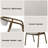 Delina Chenille & Walnut Side Chair