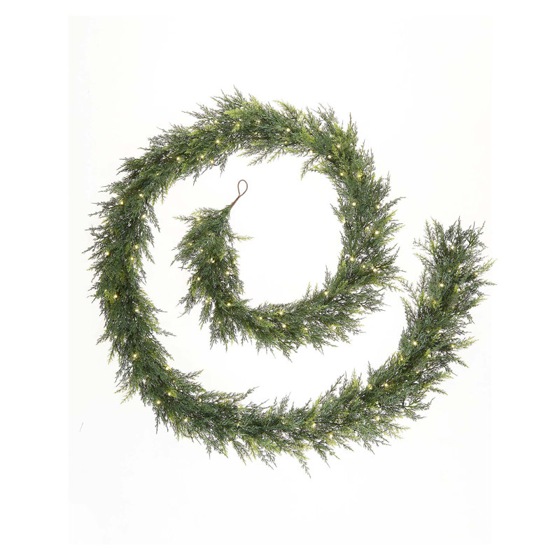 17cm Lighted Faux Garland with Lights