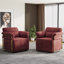 Fauteuil demi-tonneau rembourré et pivotant-41376915