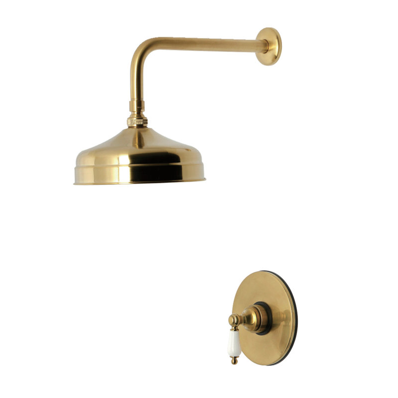 Kingston Brass Victorian Single-Handle Pressure Balanced Shower Faucet, Brushed Brass