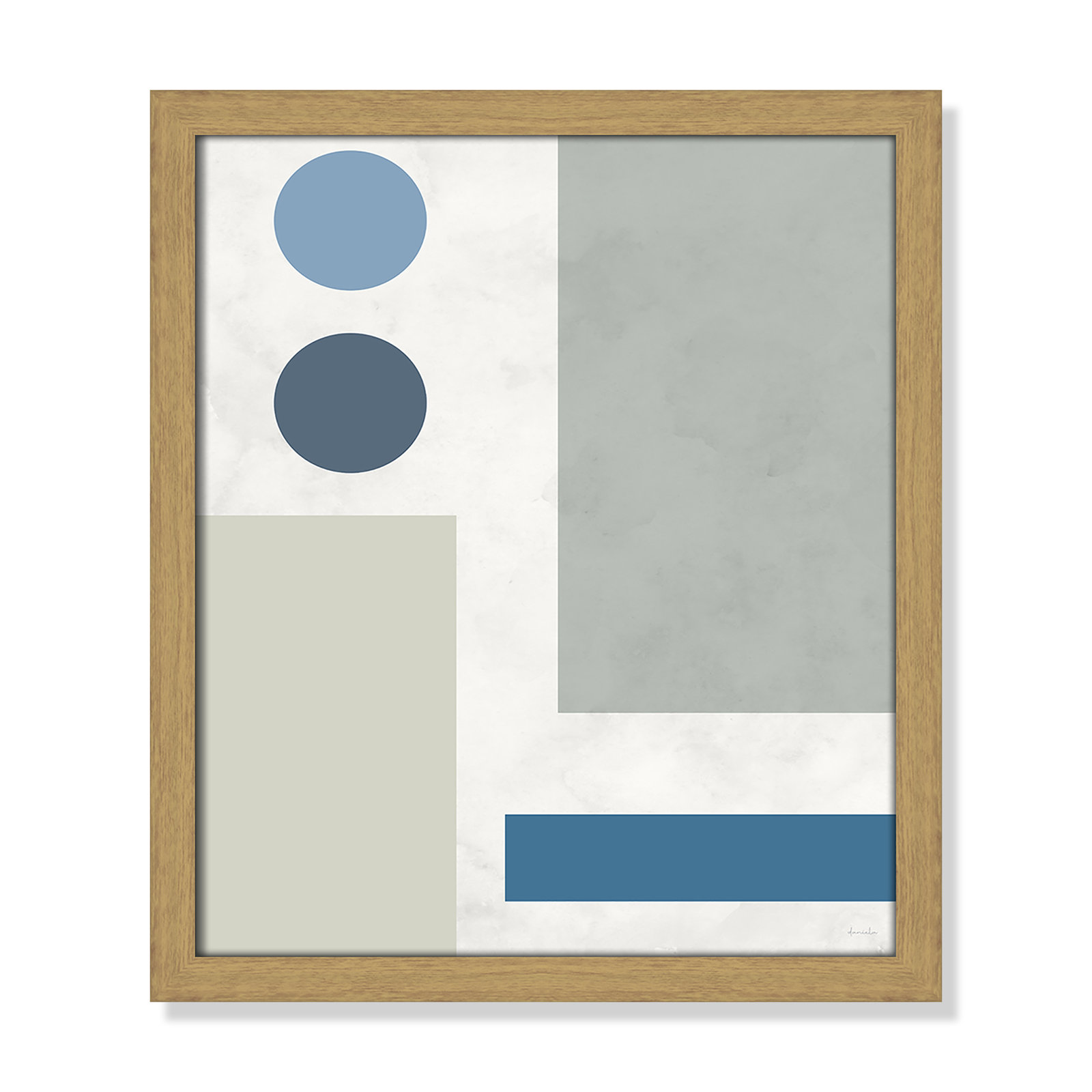 Stars Align I Print, 13" W x 15" H, Brown Framed