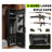 5-Gun Safe for Rifles and Pistols, Compact Home Gun Cabinet with Removable Shelf, Electronic Lock