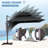  Herrell 11 x 11 Ft Square Cantilever Umbrella without Weighted Base-1973556841
