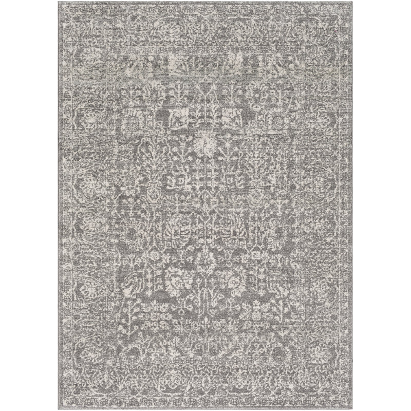 Tapis oriental gris anthracite / gris clair / beige Mosheim, Rectangle 2 pi x 3 pi