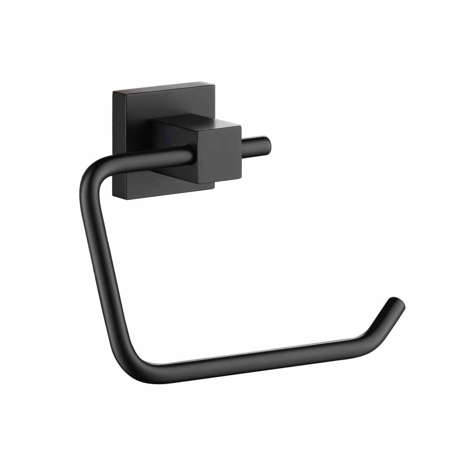 Cube Toilet Paper Holder, Matte Black