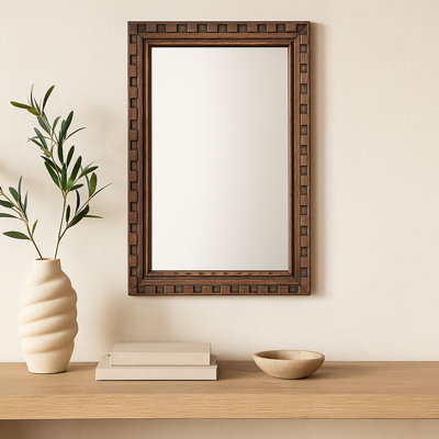 Miroir Holland grand brun