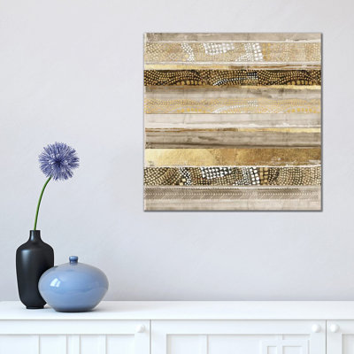Klimt Stripes 1 Piece Wrapped Canvas Wall Art