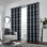  100% Blackout Curtains Check Eyelet Bedroom Tartan Curtain Plaid Brushed Cheque Pair of Highland Woolen Look Window Treatment for Living Room Green 46 * 54 Inches