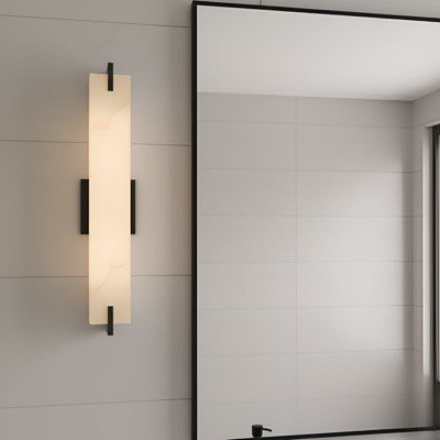 Seraphine 2-Light Matte Black Vanity Light