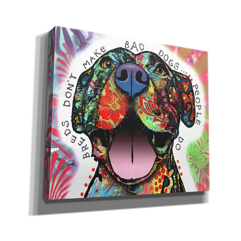 «Bad Dogs» par Dean Russo Studios, art mural sur toile, H 26 po x l 30 po