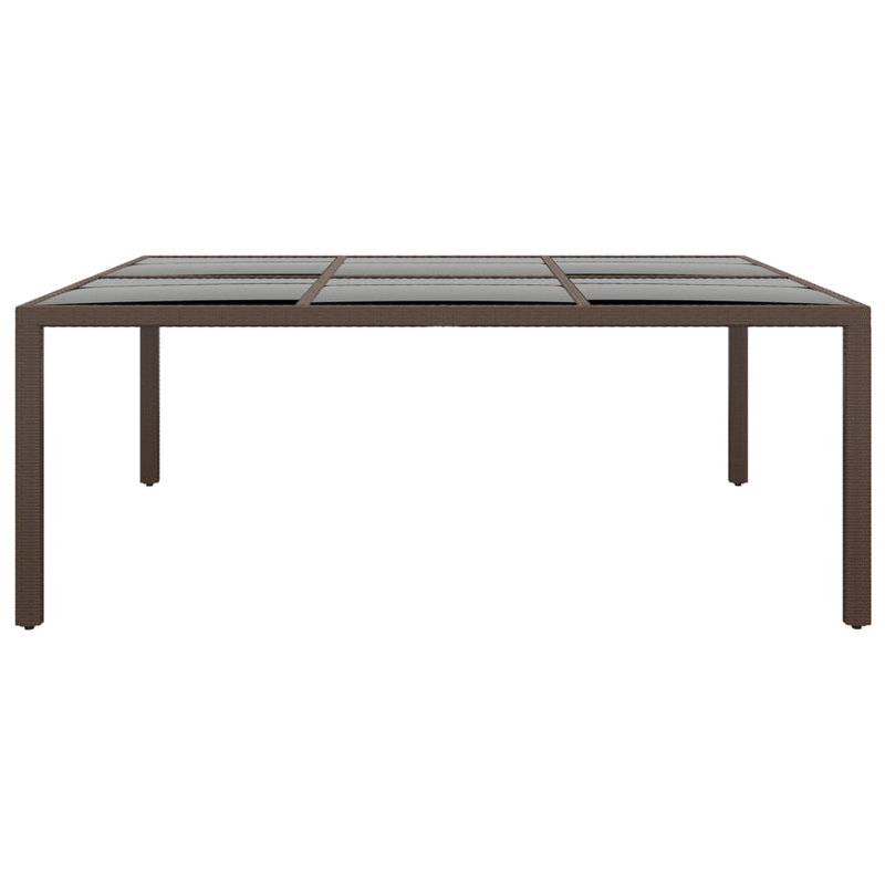 Rectangular Metal Outdoor Dining Table , 200cm cm W 150cm cm D