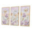 «Blossoming Flowers in Pastel Tones», reproduction sur toile flottante 3 pièces-1734094336-1734094463