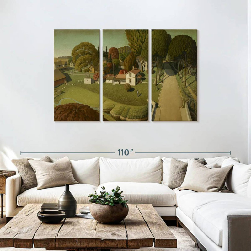 Alvord The Birthplace Of Herbert Hoover, 48" H x 74" W