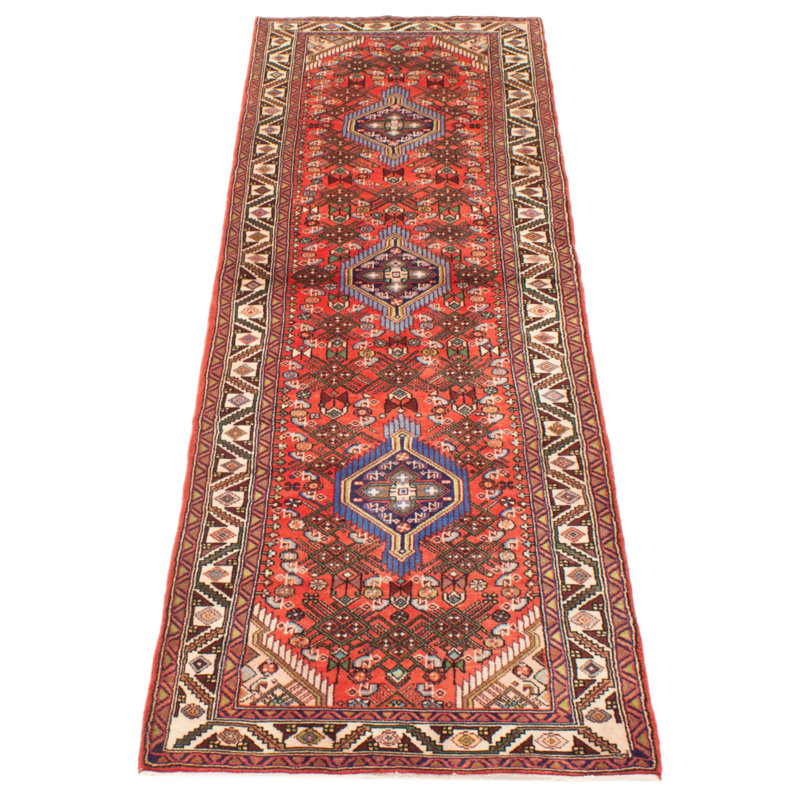 Tapis rouge anatolien noué à la main One Of Kind Konya 2 pi 11 po x 9 pi 8 po