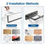 Stainless Steel Adhesive and Wall Paper Towel Holder-950943695