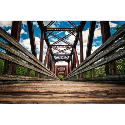 Wooden Foot Bridge - Wrapped Canvas Print