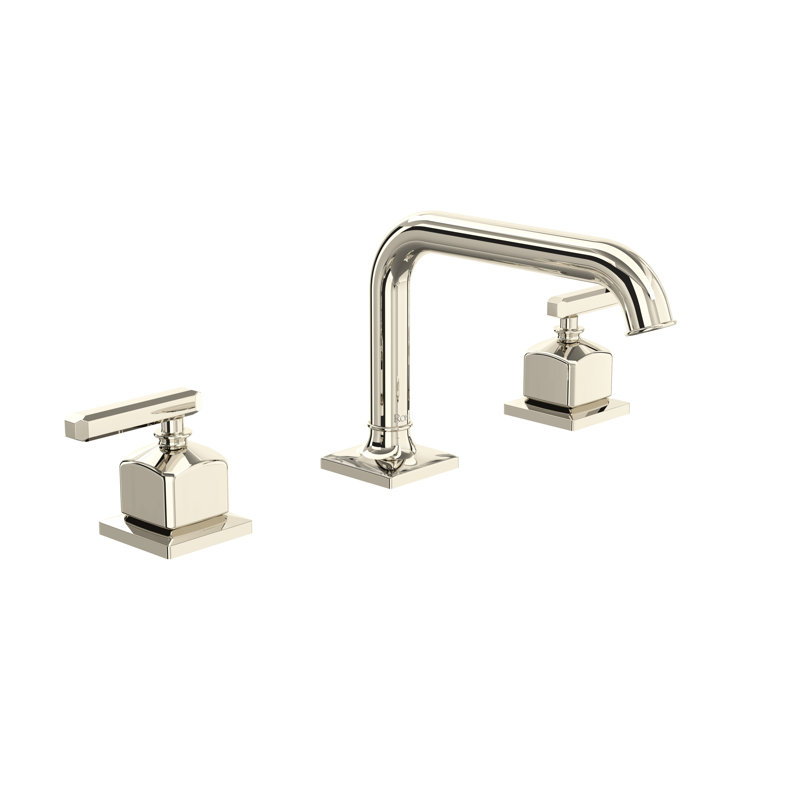 Apothecary Widespread Faucet, Lever, Polished Nickel