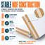 Porte intérieure standard à panneaux plats 6 panneaux 28 po x 80 po, style moderne, en bois massif apprêté blanc, avec ensemble de quincaillerie noire pour porte de grange-134533380