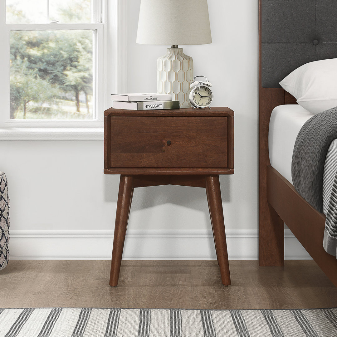 Erler 17.7'' W Solid Wood Nightstand Union Rustic