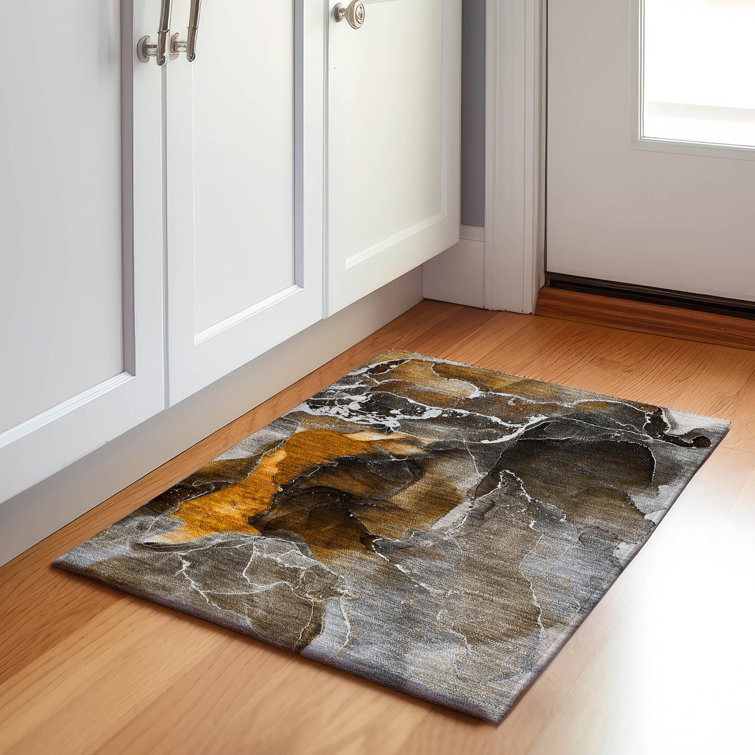 Premium Machine Washable Cerrito AMF503 Brown Rug
