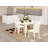 3 Piece Dining Set Contains a Rectangle Dining Table with Dropleaf and 2 Kitchen Chairs, Linen White-695924163-754098864-754098877