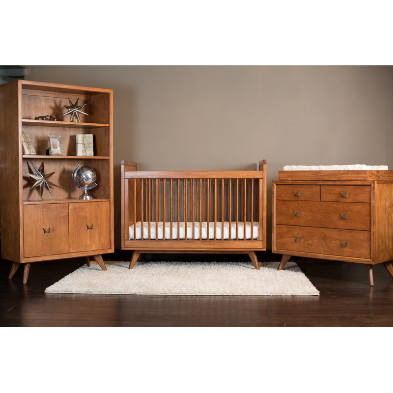 Skylar Solid Wood Bookcase, Cognac